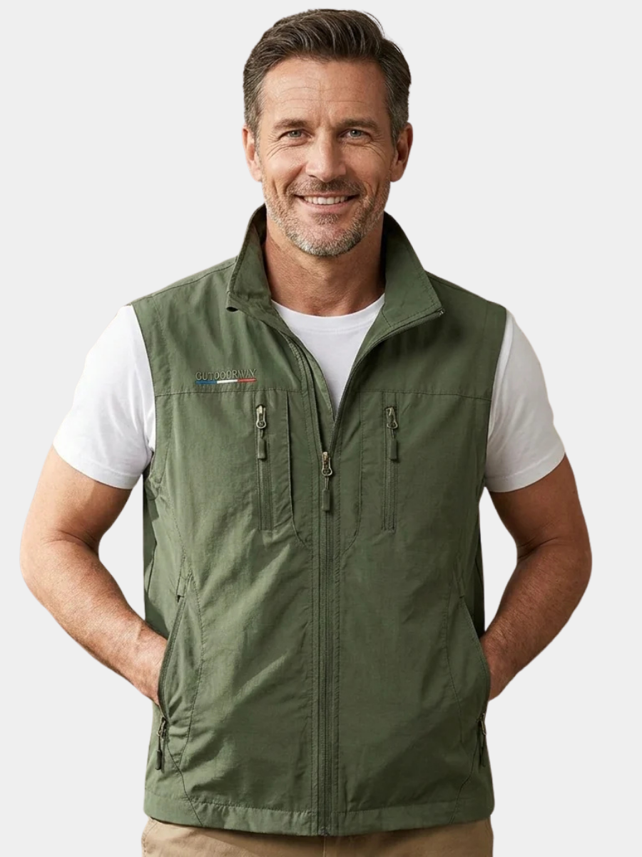 MAISON VALÉRIE | Veste utile zippée pour hommes