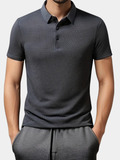 MAISON VALÉRIE | Polo tricoté à manches courtes pour hommes