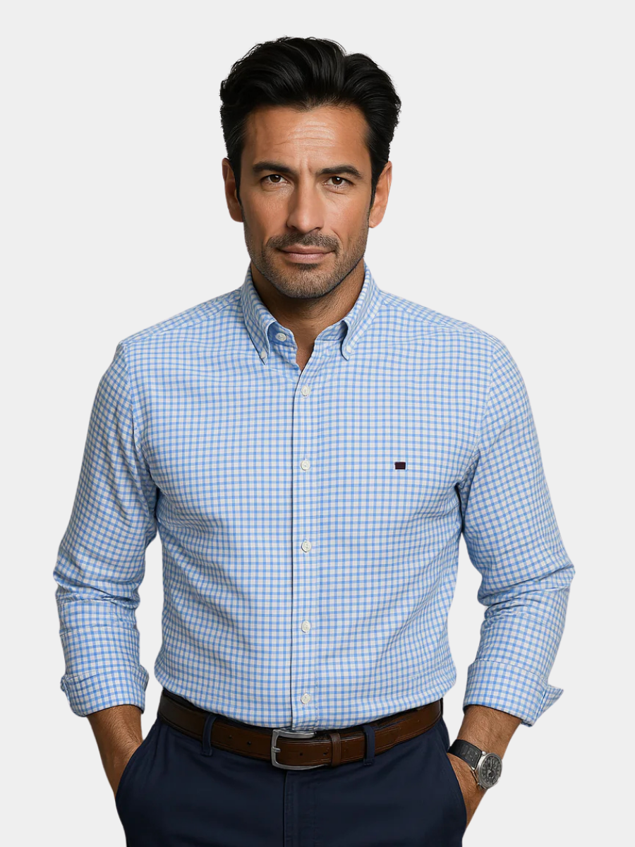 MAISON VALÉRIE | Chemise à boutons à motifs pour hommes