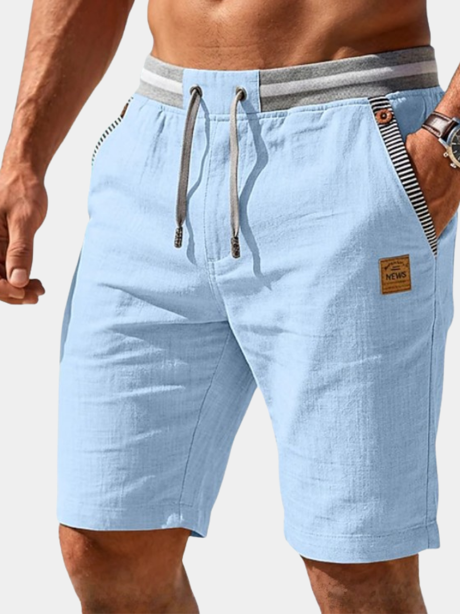 MAISON VALÉRIE | Shorts d'été à cordon pour hommes