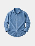 MAISON VALÉRIE | Chemise en velours côtelé de coton pour homme