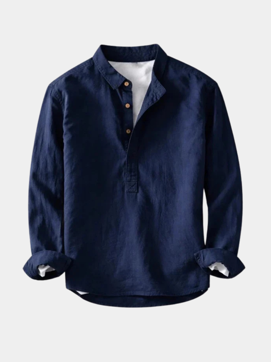 MAISON VALÉRIE | Chemise en lin coton élégante pour hommes