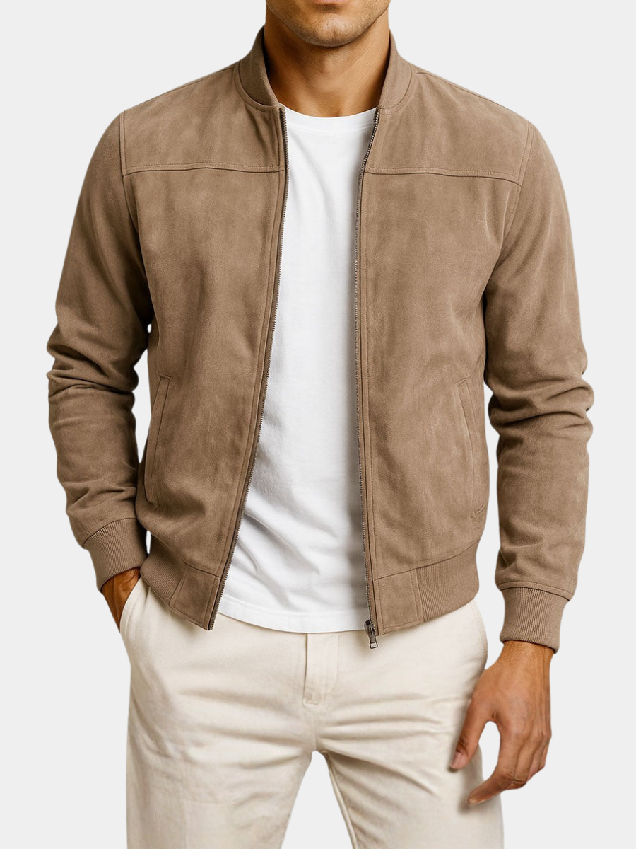 MAISON VALÉRIE | Veste en suédine pour homme