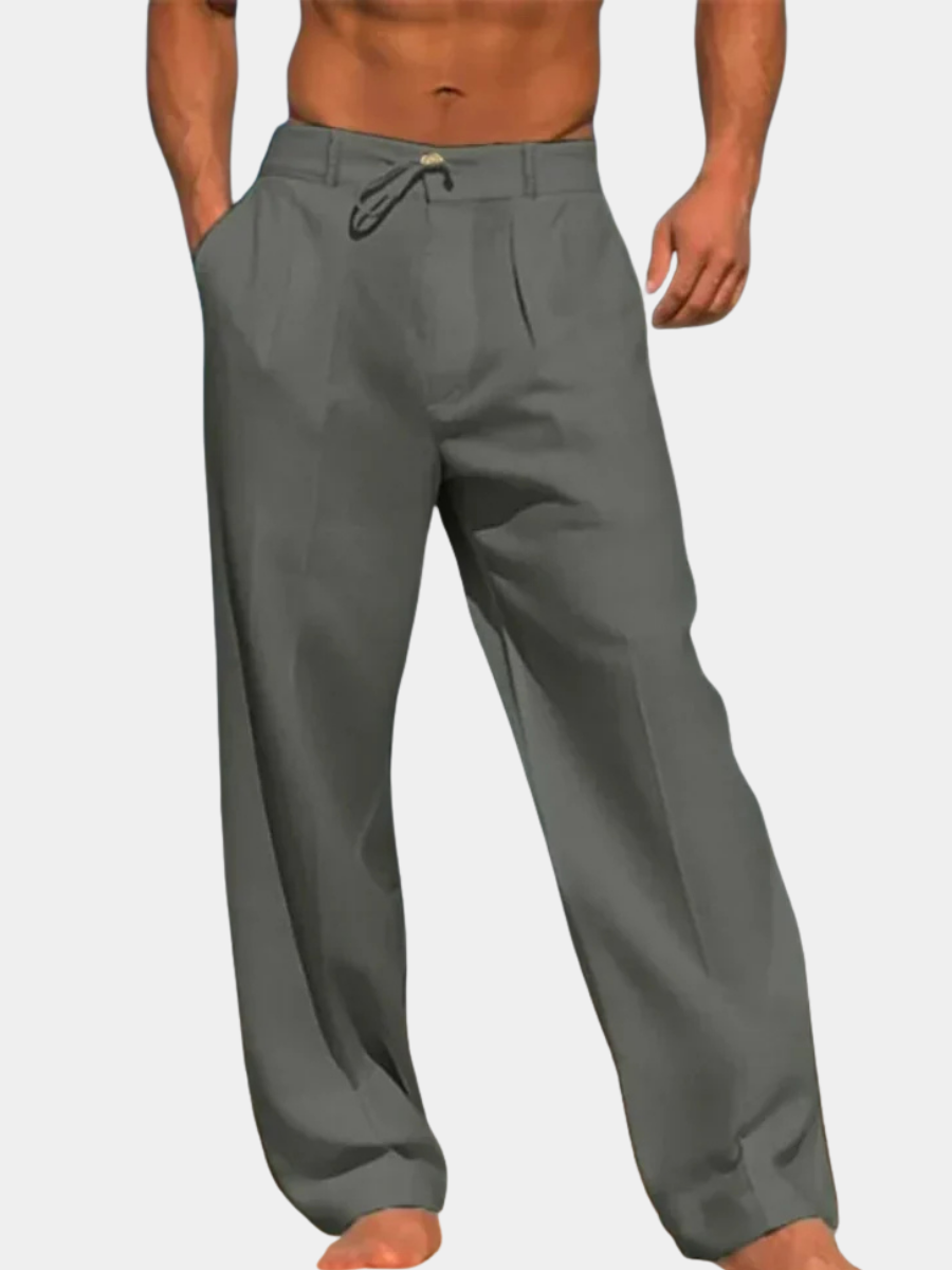 MAISON VALÉRIE | Pantalons classiques en lin pour hommes