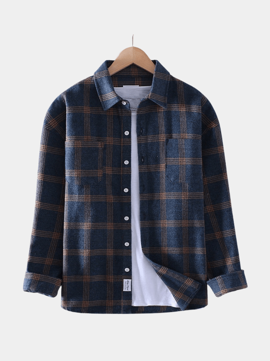 MAISON VALÉRIE | Chemise à carreaux pour hommes