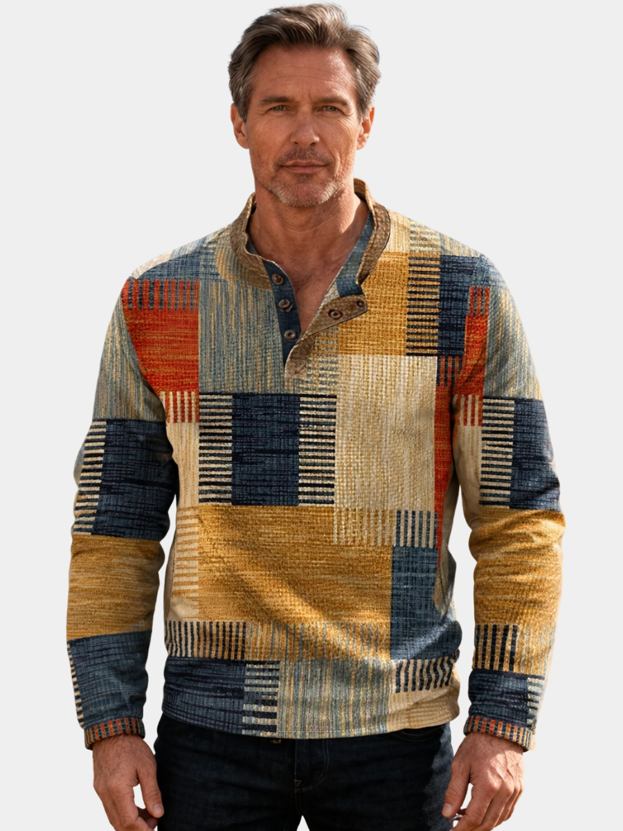 MAISON VALÉRIE | Chemise patchwork pour hommes