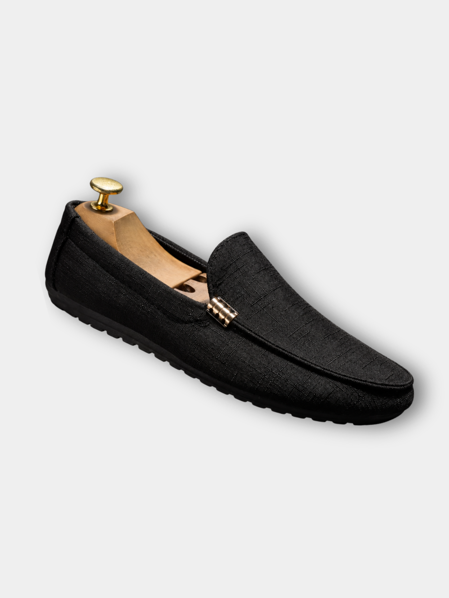 MAISON VALÉRIE | Loafers en toile pour hommes