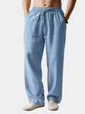 MAISON VALÉRIE | Pantalons en lin classiques pour hommes