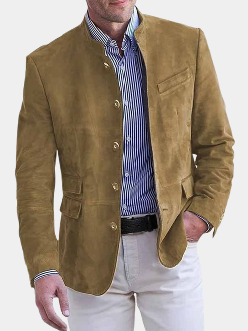 MAISON VALÉRIE | Blazer à col montant pour homme