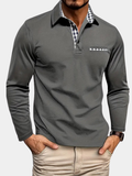 MAISON VALÉRIE | Polo à manches longues coupe slim pour hommes