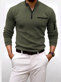MAISON VALÉRIE | Chemise à col zippé pour homme