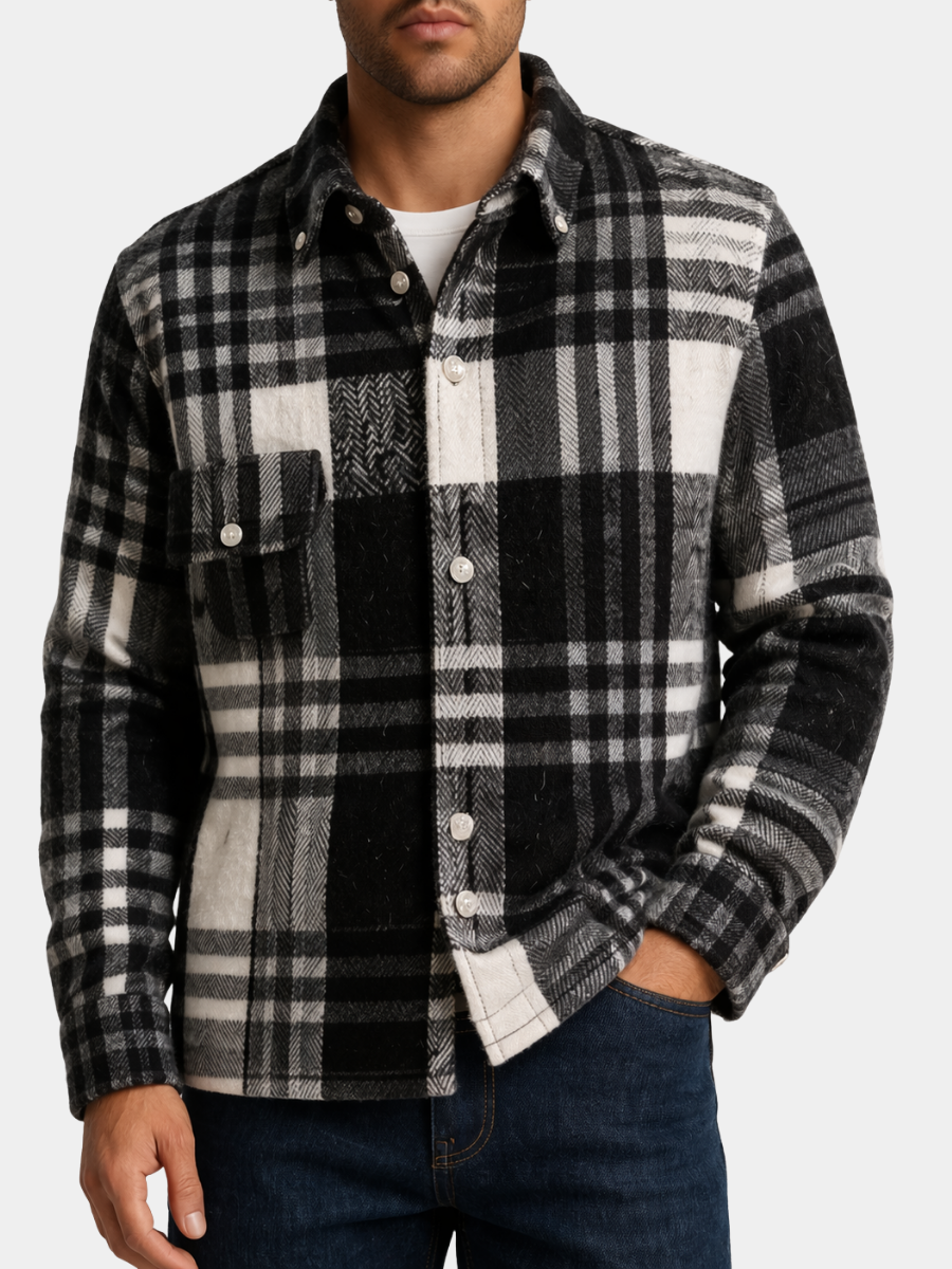 MAISON VALÉRIE | Chemise en flanelle pour hommes