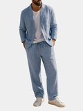 MAISON VALÉRIE | Ensemble lin coton homme