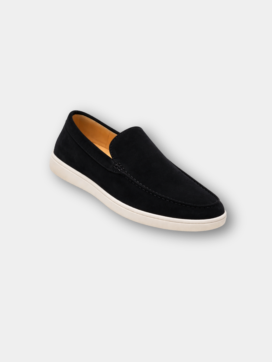 MAISON VALÉRIE | Mocassins classiques en daim pour homme