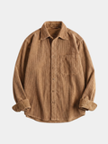 MAISON VALÉRIE | Veste chemise en velours côtelé pour homme