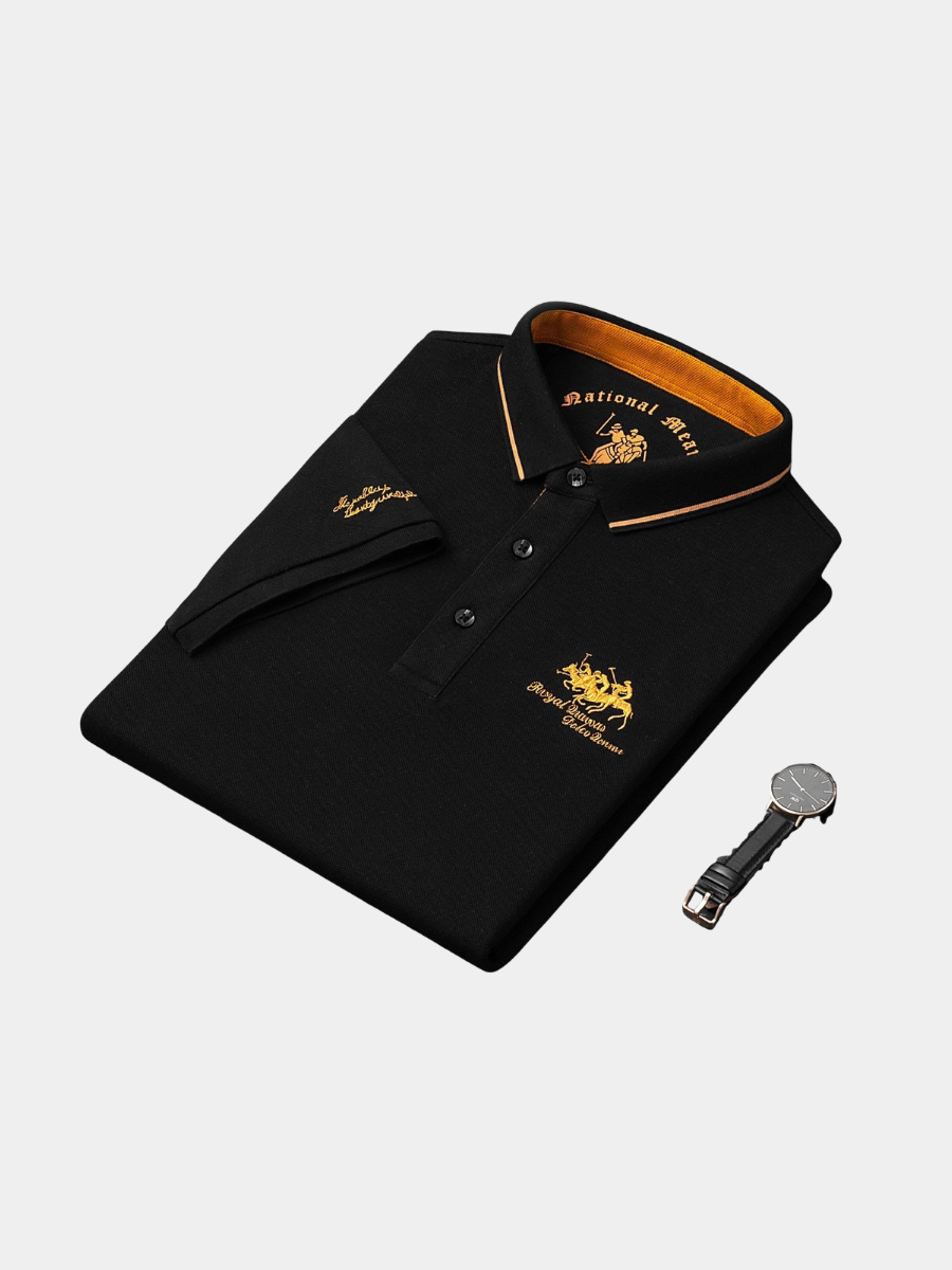 MAISON VALÉRIE | Polo col contraste pour homme