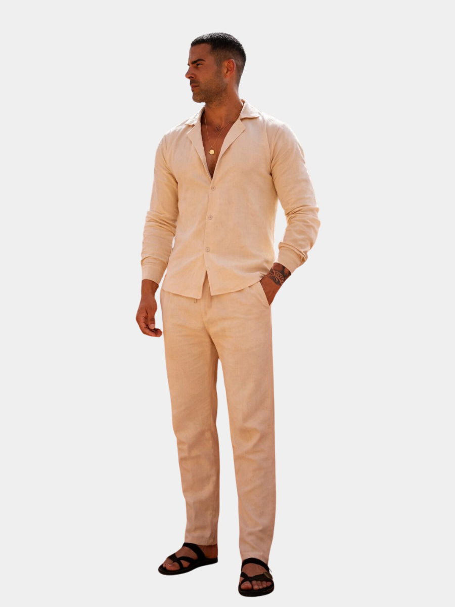 MAISON VALÉRIE | Ensemble lin pour homme