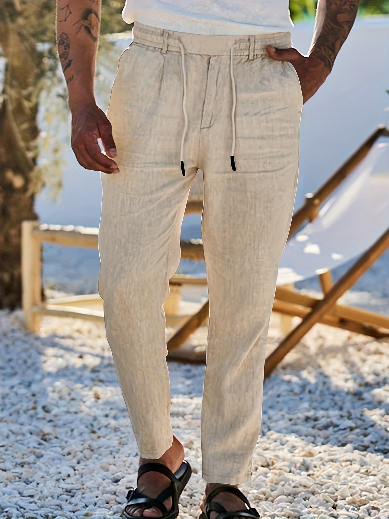 MAISON VALÉRIE | Pantalon à jambe droite pour hommes