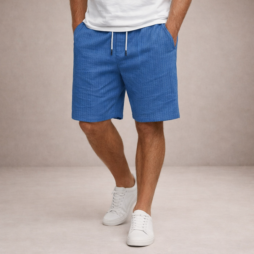 MAISON VALÉRIE | Shorts d'été en lin pour hommes
