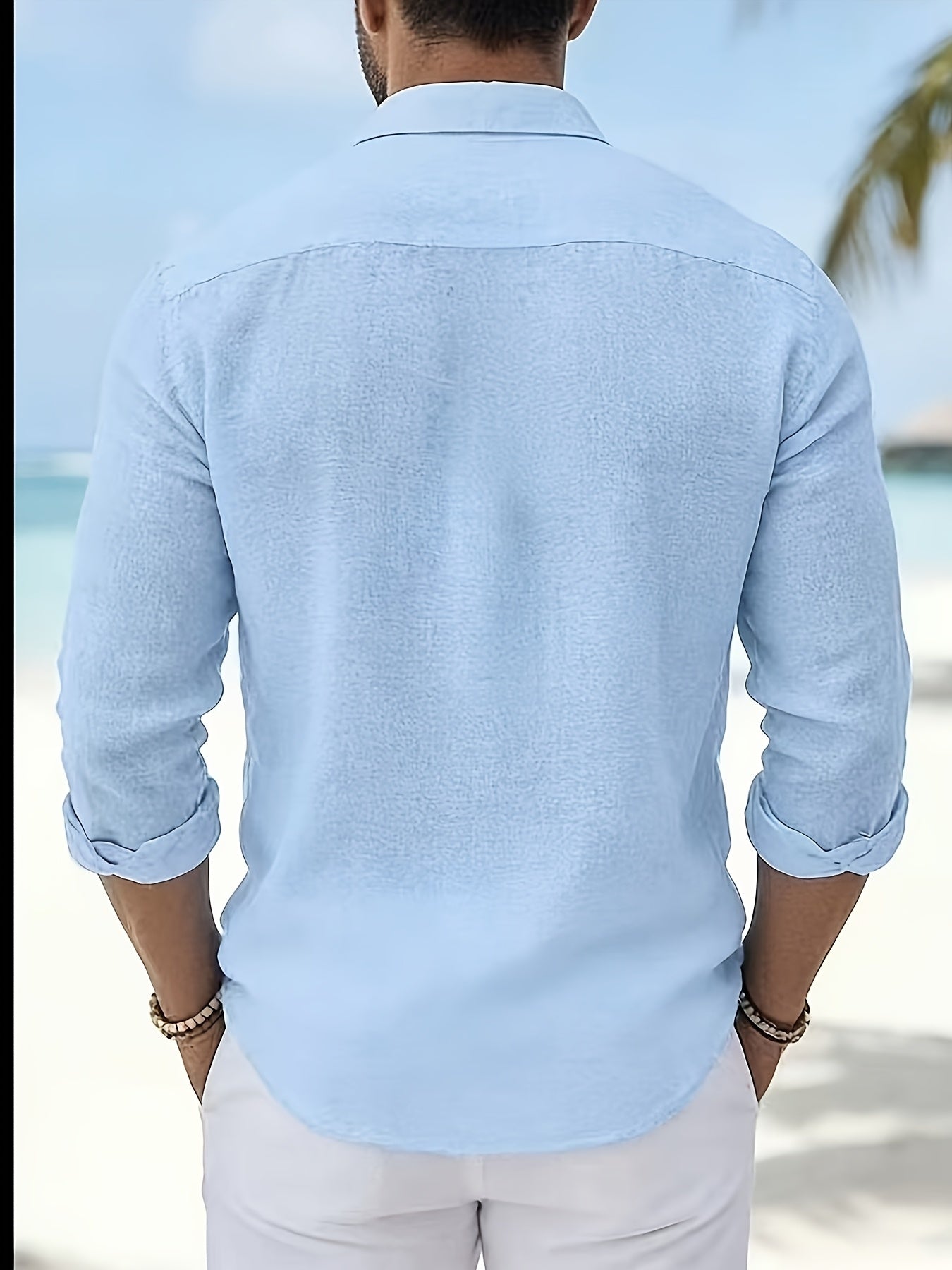 MAISON VALÉRIE | Chemise en mélange de lin pour homme