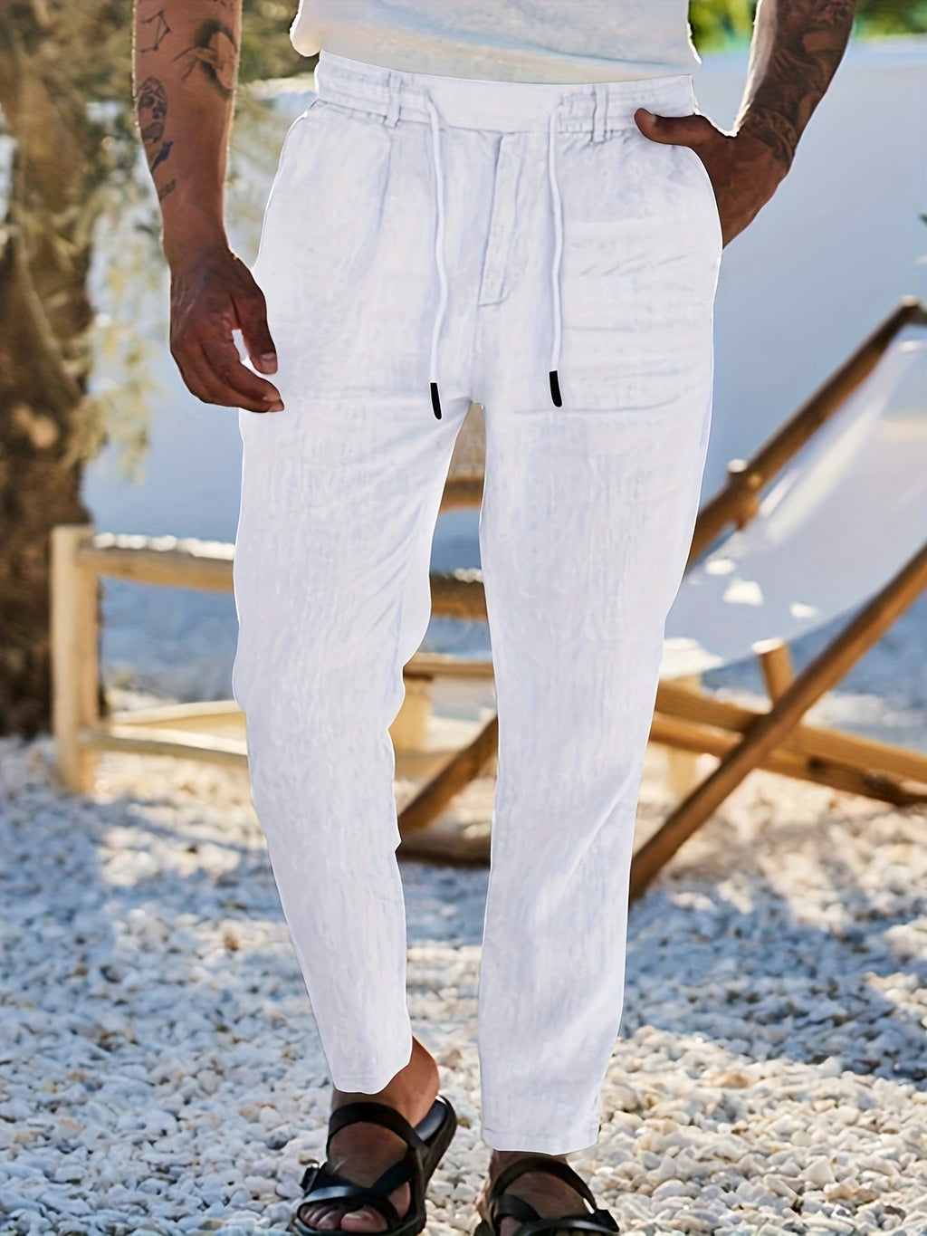 MAISON VALÉRIE | Pantalon à jambe droite pour hommes