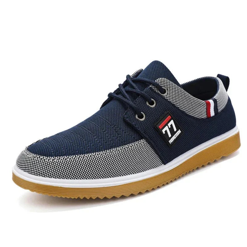 MAISON VALÉRIE | Chaussures loafer en canvas pour hommes