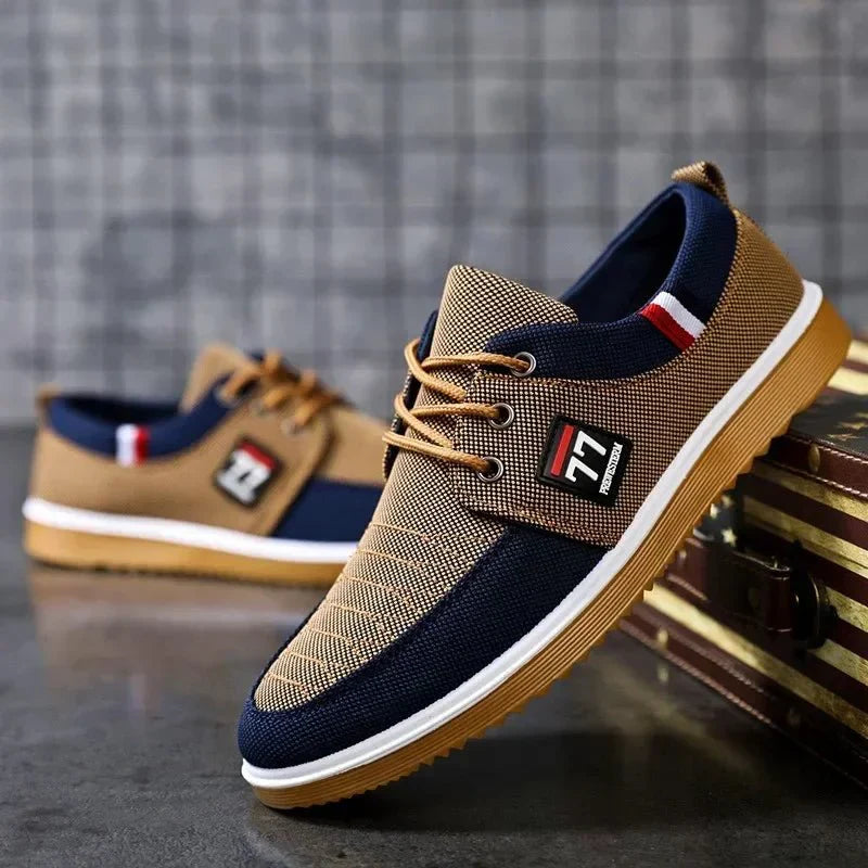 MAISON VALÉRIE | Chaussures loafer en canvas pour hommes