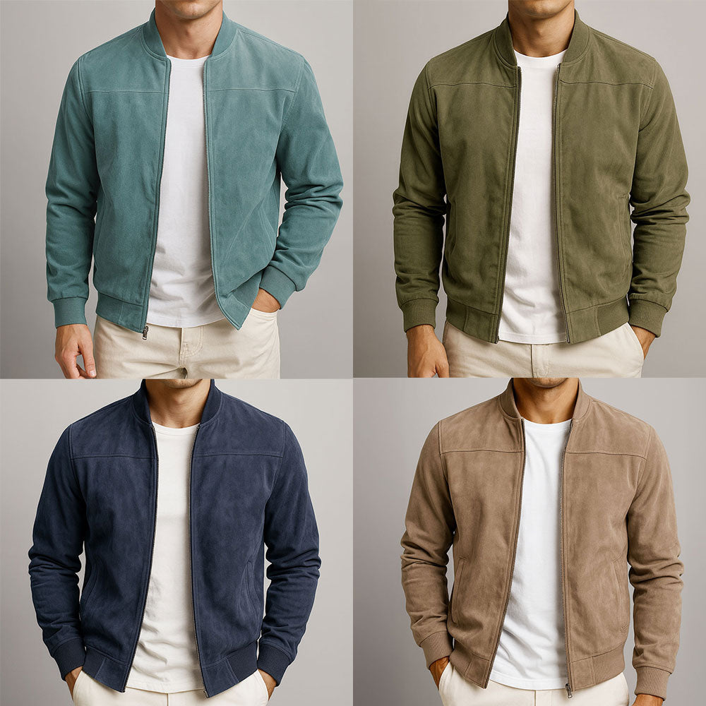 MAISON VALÉRIE | Veste en suédine pour homme
