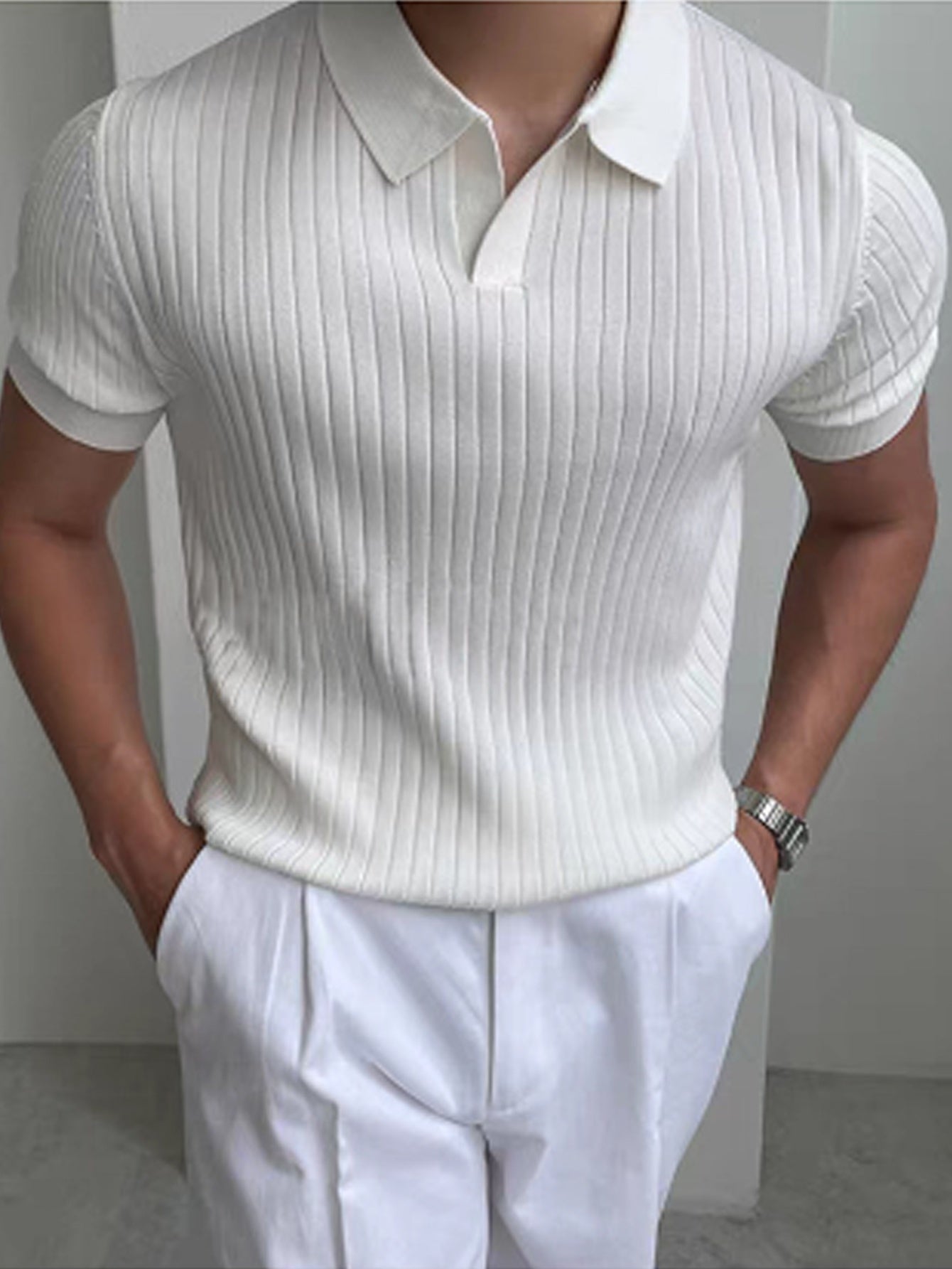 MAISON VALÉRIE | Polo à col montant pour hommes