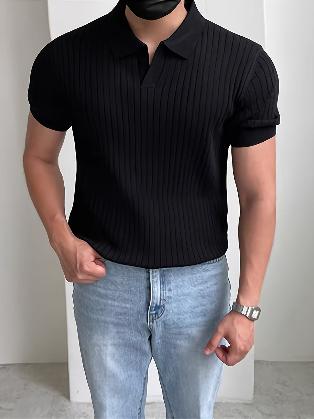MAISON VALÉRIE | Polo à col montant pour hommes