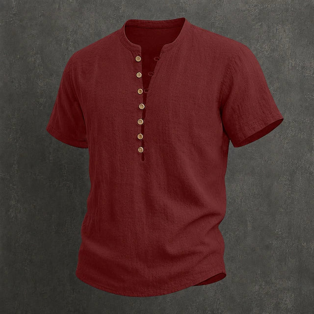 MAISON VALÉRIE | Chemise d'été à boutons pour hommes