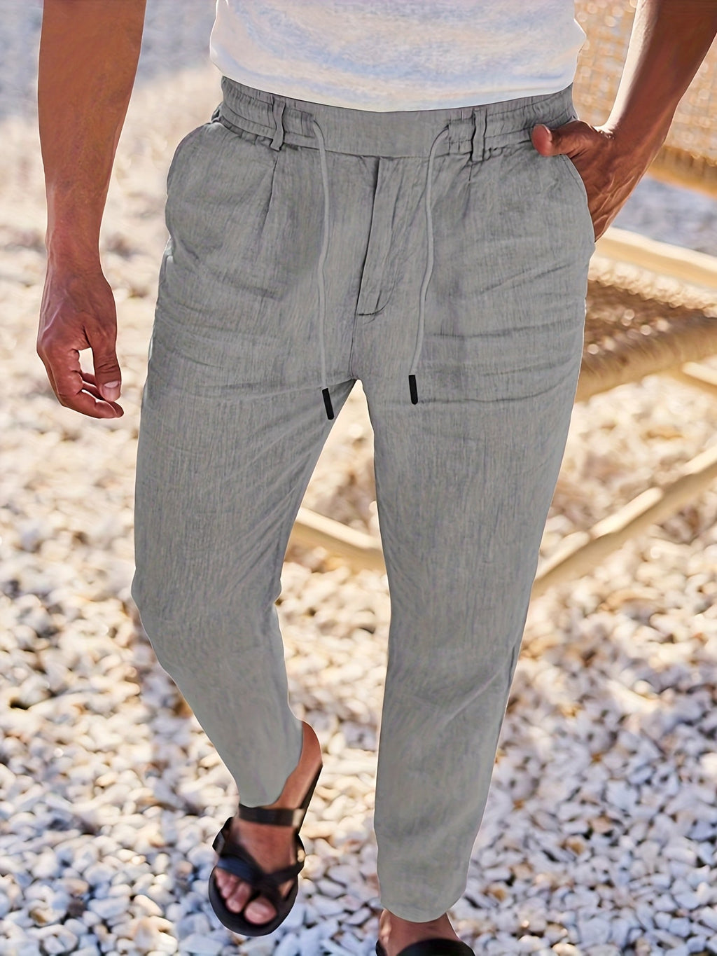MAISON VALÉRIE | Pantalon à jambe droite pour hommes