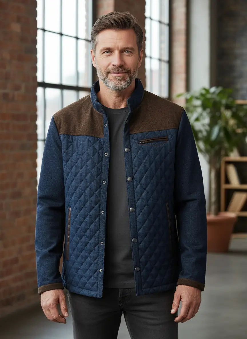 MAISON VALÉRIE | Veste hybride quiltée pour hommes