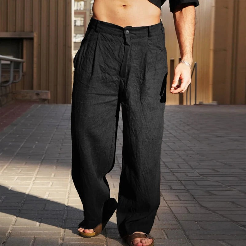 MAISON VALÉRIE | Pantalon d'été ample pour hommes