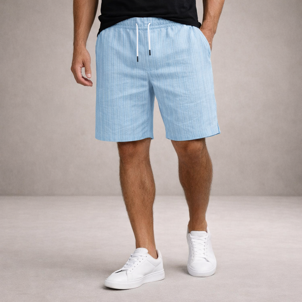 MAISON VALÉRIE | Shorts d'été en lin pour hommes
