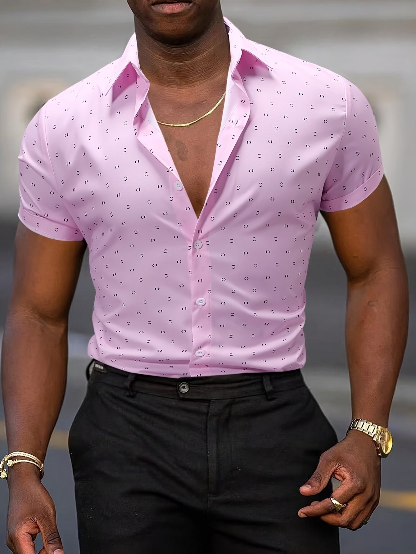 MAISON VALÉRIE | Chemise à imprimé tropical pour hommes