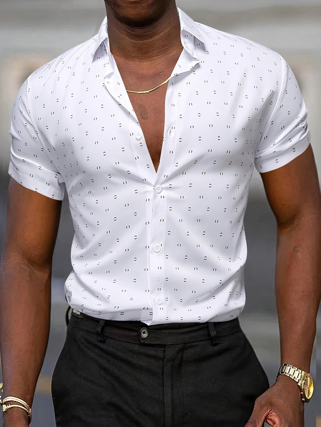 MAISON VALÉRIE | Chemise à imprimé tropical pour hommes