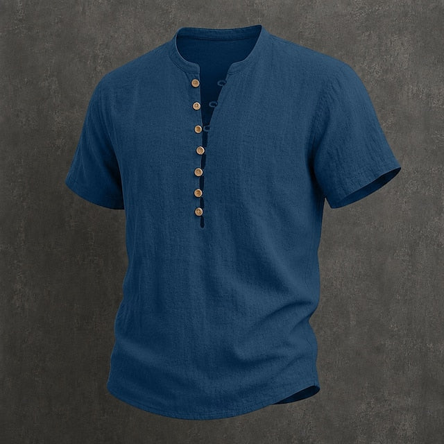 MAISON VALÉRIE | Chemise d'été à boutons pour hommes