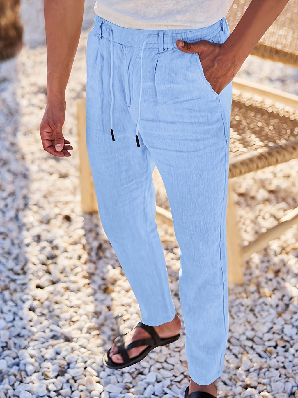 MAISON VALÉRIE | Pantalon à jambe droite pour hommes
