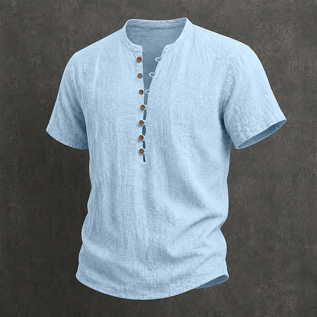 MAISON VALÉRIE | Chemise d'été à boutons pour hommes