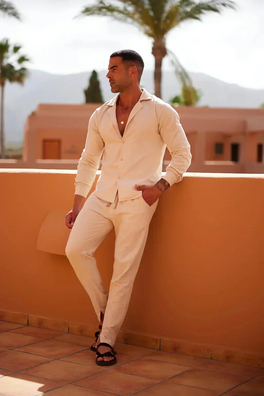 MAISON VALÉRIE | Ensemble lin pour homme