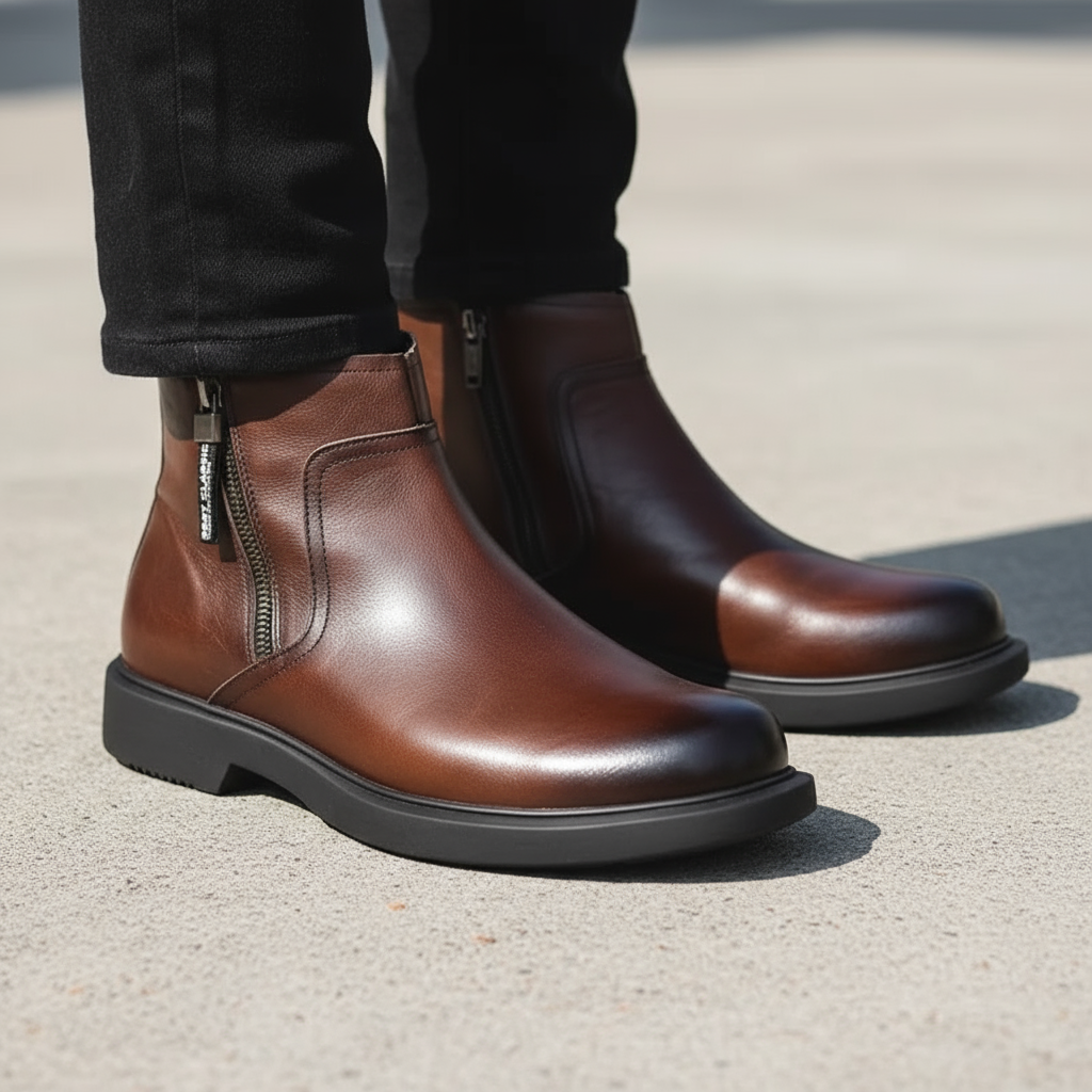 MAISON VALÉRIE | Bottes zippées pour hommes