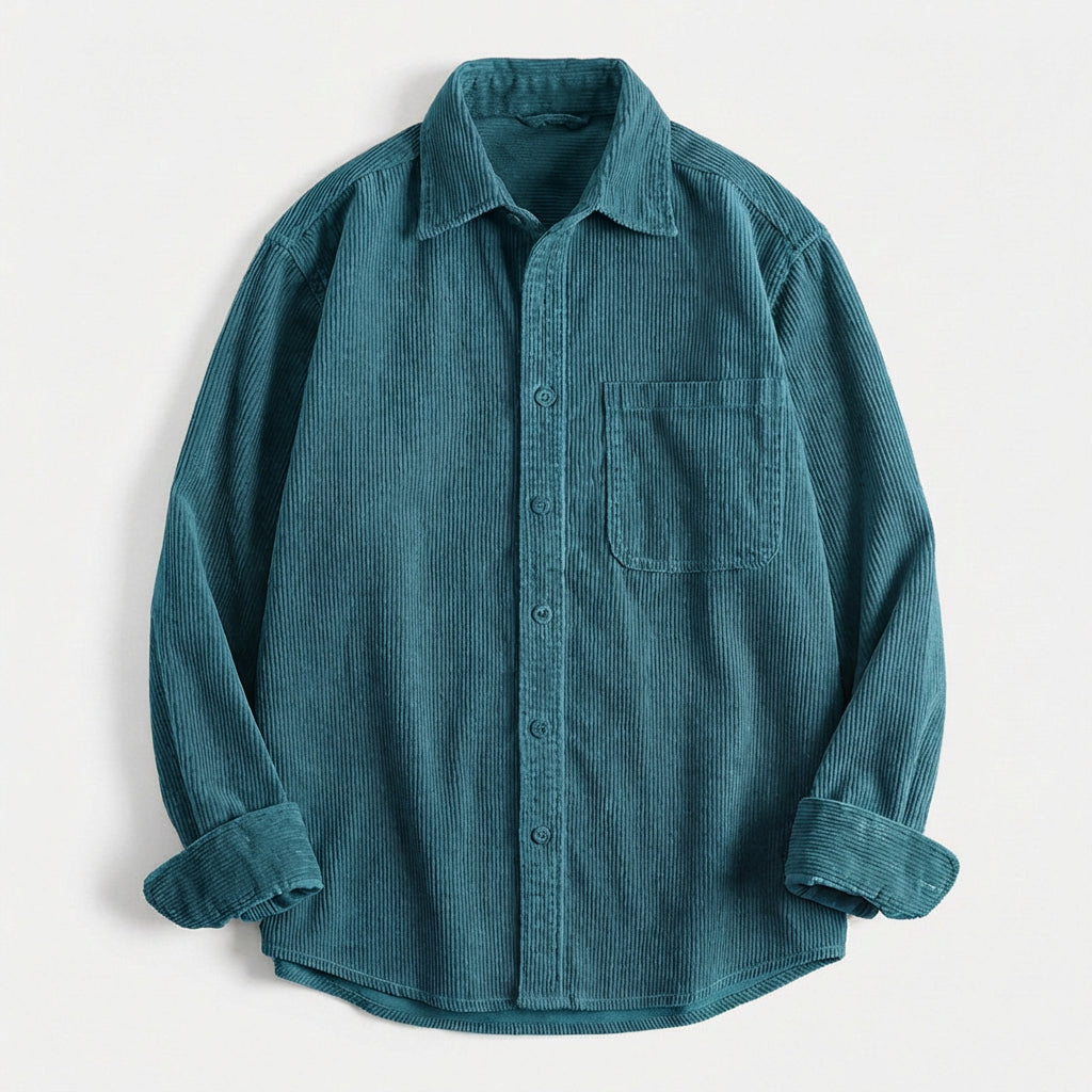MAISON VALÉRIE | Veste chemise en velours côtelé pour homme