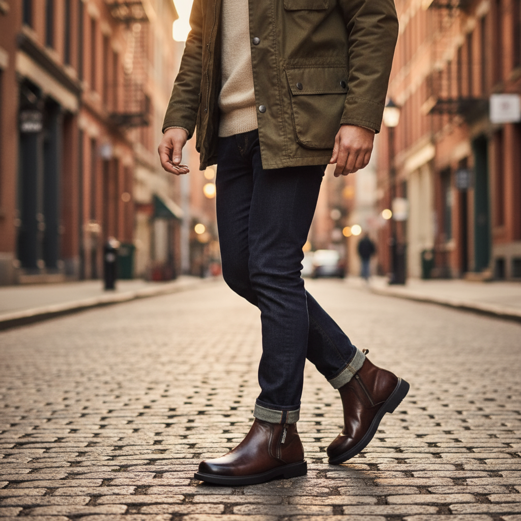 MAISON VALÉRIE | Bottes zippées pour hommes
