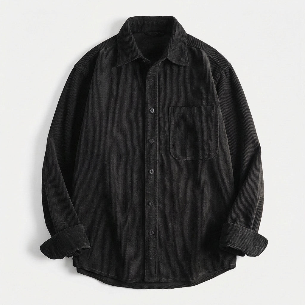 MAISON VALÉRIE | Veste chemise en velours côtelé pour homme