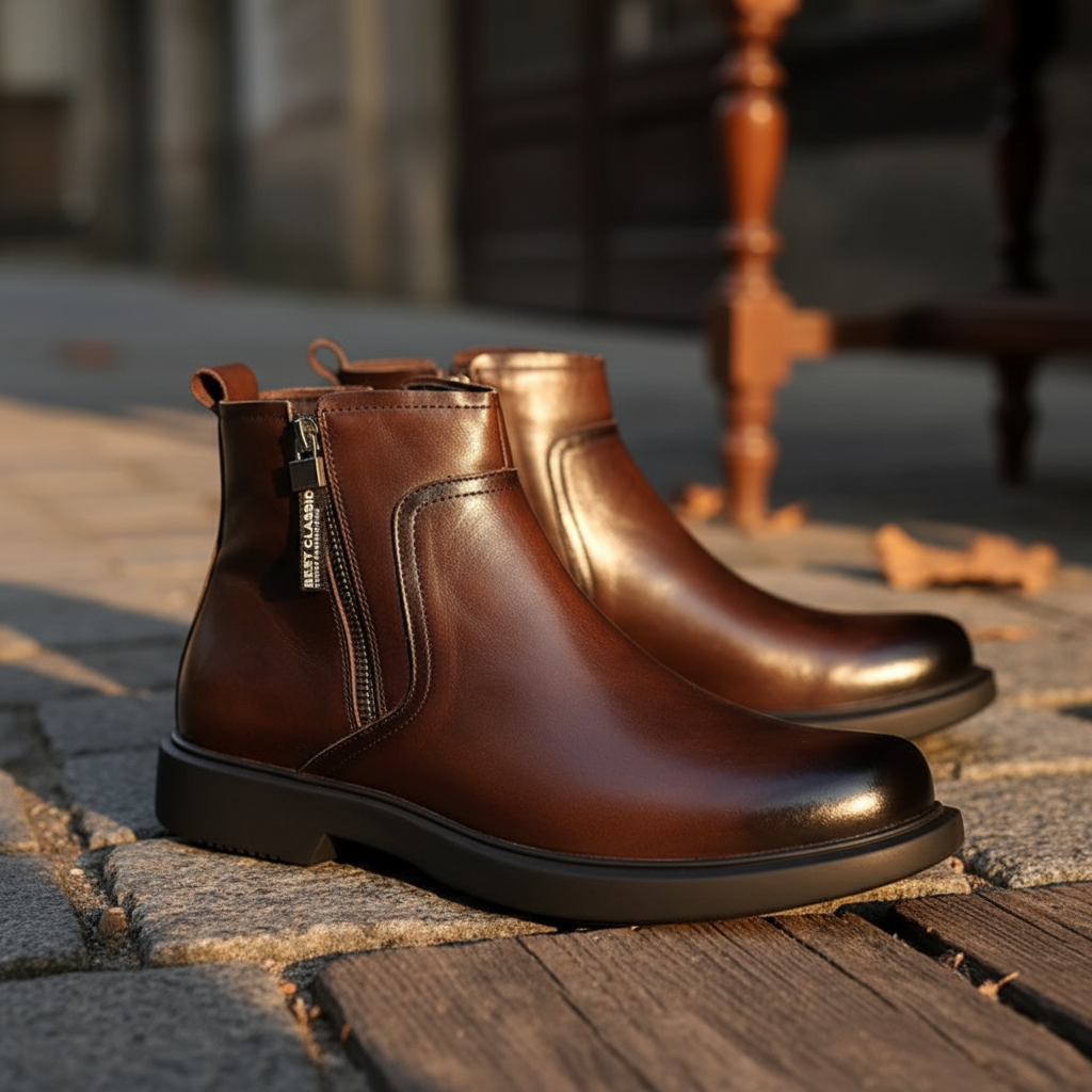 MAISON VALÉRIE | Bottes zippées pour hommes