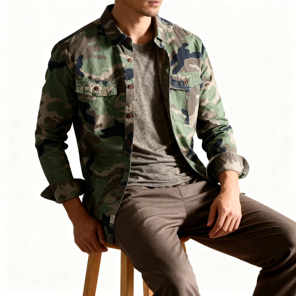 MAISON VALÉRIE | Veste camo pour hommes