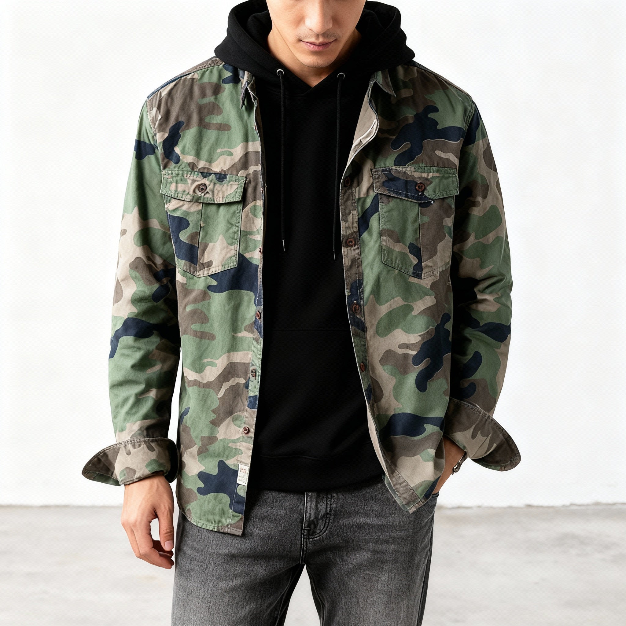 MAISON VALÉRIE | Veste camo pour hommes
