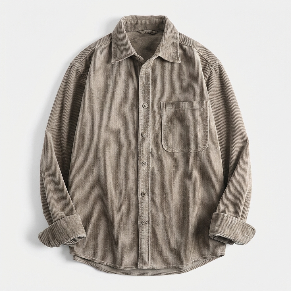 MAISON VALÉRIE | Veste chemise en velours côtelé pour homme