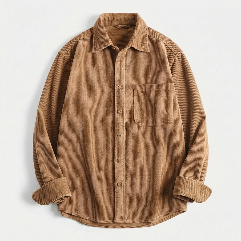 MAISON VALÉRIE | Veste chemise en velours côtelé pour homme